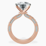 10kt Rose Gold Regalia Milgrain Lab Diamond Ring side right image one