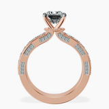 18kt Rose Gold Regalia Milgrain Lab Diamond Ring side right image one