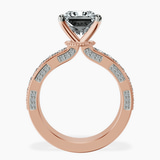 18kt Rose Gold Regalia Milgrain Lab Diamond Ring side right image one