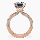 14kt Rose Gold Regalia Milgrain Lab Diamond Ring side right image one
