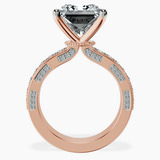 14kt Rose Gold Regalia Milgrain Lab Diamond Ring side right image one