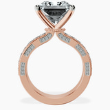 10kt Rose Gold Regalia Milgrain Lab Diamond Ring side right image one