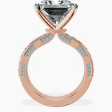 14kt Rose Gold Regalia Milgrain Lab Diamond Ring side right image one
