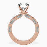 18kt Rose Gold Regalia Milgrain Lab Diamond Ring side right image one