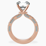 18kt Rose Gold Regalia Milgrain Lab Diamond Ring side right image one