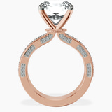 18kt Rose Gold Regalia Milgrain Lab Diamond Ring side right image one