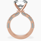 18kt Rose Gold Regalia Milgrain Lab Diamond Ring side right image one