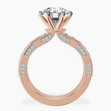 10kt Rose Gold Regalia Milgrain Lab Diamond Ring side right image one