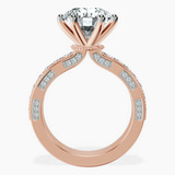 14kt Rose Gold Regalia Milgrain Lab Diamond Ring side right image one