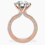18kt Rose Gold Regalia Milgrain Lab Diamond Ring side right image one