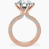 10kt Rose Gold Regalia Milgrain Lab Diamond Ring side right image one