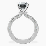 18kt White Gold Regalia Milgrain Lab Diamond Ring side right image one