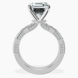 18kt White Gold Regalia Milgrain Lab Diamond Ring side right image one