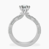 18kt White Gold Regalia Milgrain Lab Diamond Ring side right image one