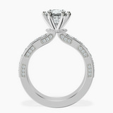 Platinum Regalia Milgrain Lab Diamond Ring side right image one
