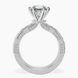 18kt White Gold Regalia Milgrain Lab Diamond Ring side right image one