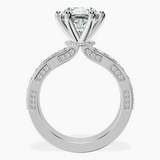 10kt White Gold Regalia Milgrain Lab Diamond Ring side right image one
