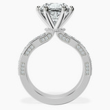 Platinum Regalia Milgrain Lab Diamond Ring side right image one