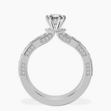 14kt White Gold Regalia Milgrain Lab Diamond Ring side right image one