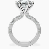 Platinum Regalia Milgrain Lab Diamond Ring side right image one