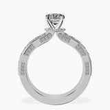 10kt White Gold Regalia Milgrain Lab Diamond Ring side right image one