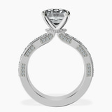 10kt White Gold Regalia Milgrain Lab Diamond Ring side right image one