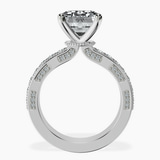 Platinum Regalia Milgrain Lab Diamond Ring side right image one