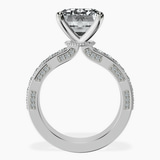 Platinum Regalia Milgrain Lab Diamond Ring side right image one