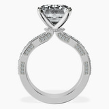 Platinum Regalia Milgrain Lab Diamond Ring side right image one