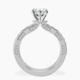 14kt White Gold Regalia Milgrain Lab Diamond Ring side right image one