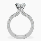Platinum Regalia Milgrain Lab Diamond Ring side right image one