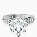14kt White Gold Regalia Milgrain Lab Diamond Ring front image