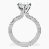 14kt White Gold Regalia Milgrain Lab Diamond Ring side right image one