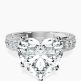 14kt White Gold Regalia Milgrain Lab Diamond Ring front image