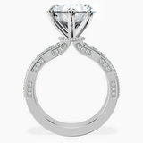 14kt White Gold Regalia Milgrain Lab Diamond Ring side right image one