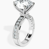 10kt White Gold Regalia Milgrain Lab Diamond Ring standing product image one