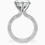10kt White Gold Regalia Milgrain Lab Diamond Ring side right image one
