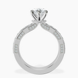 18kt White Gold Regalia Milgrain Lab Diamond Ring side right image one
