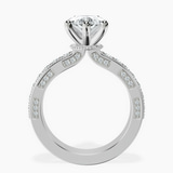 Platinum Regalia Milgrain Lab Diamond Ring side right image one
