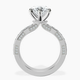 18kt White Gold Regalia Milgrain Lab Diamond Ring side right image one