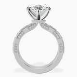 Platinum Regalia Milgrain Lab Diamond Ring side right image one