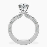 14kt White Gold Regalia Milgrain Lab Diamond Ring side right image one