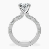 18kt White Gold Regalia Milgrain Lab Diamond Ring side right image one