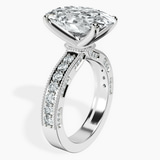 Platinum Regalia Milgrain Lab Diamond Ring standing product image one