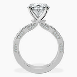 Platinum Regalia Milgrain Lab Diamond Ring side right image one