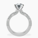 14kt White Gold Regalia Milgrain Lab Diamond Ring side right image one