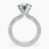 Platinum Regalia Milgrain Lab Diamond Ring side right image one