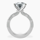 Platinum Regalia Milgrain Lab Diamond Ring side right image one