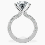 14kt White Gold Regalia Milgrain Lab Diamond Ring side right image one