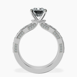 Platinum Regalia Milgrain Lab Diamond Ring side right image one